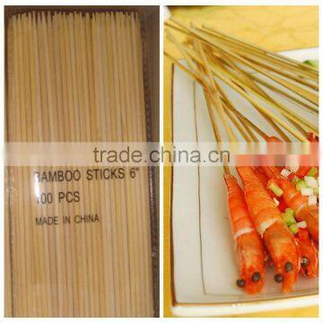 6 inch bamboo skewer