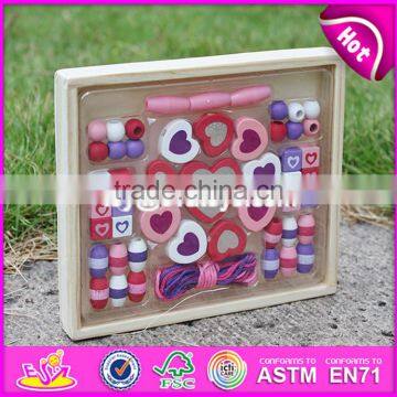 2017 New Design Children Preschool Wooden Bead Threading Toy W11E060 photo-5