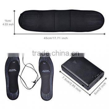 Battery Heated Insoles with Leg Straps Battery Powered for Men Women Foot Warmer
