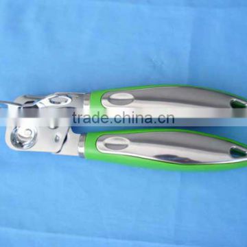 Stainless Steel Can Opener,Green handle