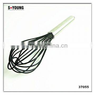 37055 New Style Silicone Whisk With Stainless Steel Handle photo-4