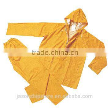 Marine Wholesale Hoodie Yellow PVC Rain Suit