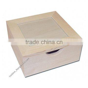 Woode Napkin Box With Photo