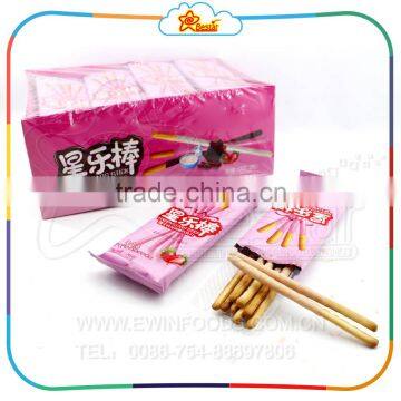 Strawberry Flavor Chocolate Coated Biscuit Stick