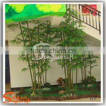 New Style Artificial Green Outdoor Artificial Bamboo Plants Poles Wholesale photo-3