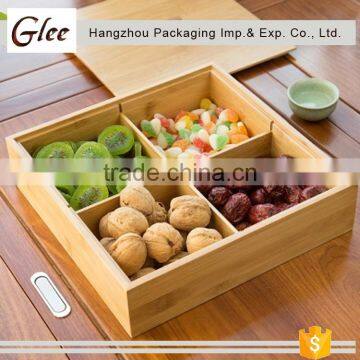 Trendy fancy bamboo mini bar tray for snacks