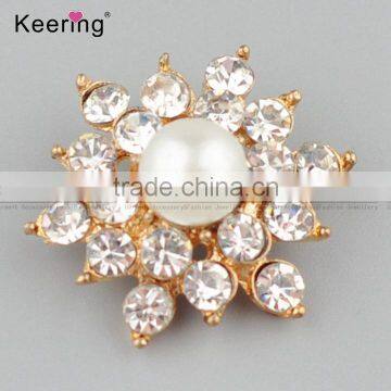 Fashionable custom shirt metal pearl button for decoration WBK-1483