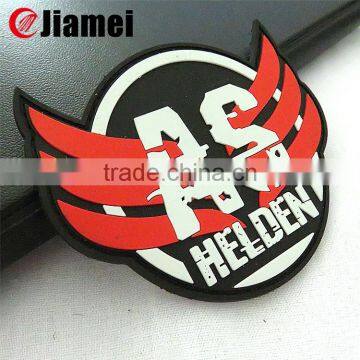 Logo Embossed Silicone Label ornament Soft PVC silicone Badge