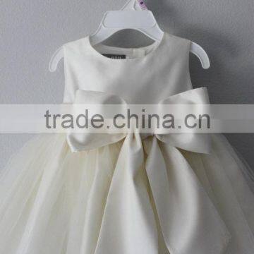 Perfect Special Occasion Flower Kids Girls Dress With Tulle Skirt Girls Tutu Dress Bow At Back Beautiful Model 2016 HSD5838 photo-4