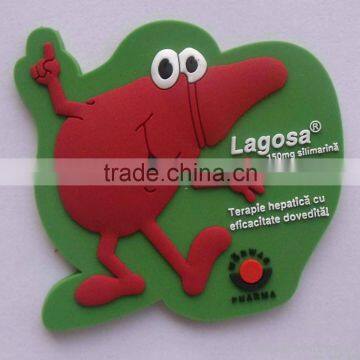 Qingdao direct factory high quality custom 3D soft PVC rubber patches transparent rubber label