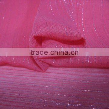 silk chiffon fabric lurex chiffon polyester yoyo chiffon