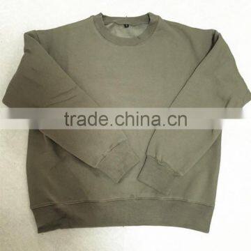 latest design spring cotton short green sweater for men