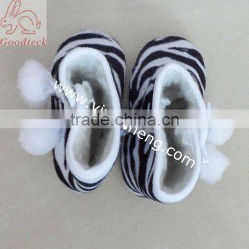 zebra baby boot