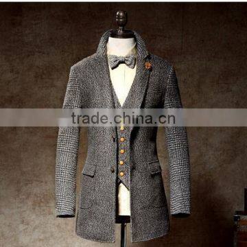 2015 China Clothing Manufacturer Men Winter Wool Coat photo-5