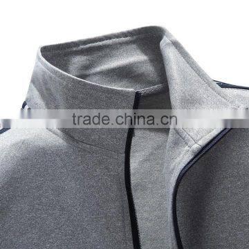 High Quality Mens Gym Fitness Wear Zip Front New Back Design Hoodies Plain Trainning Tracksuit photo-2