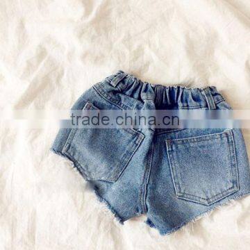 2017 New Stylish Girls Denim Holes Shorts Summer Fashion Good Quality Girls Shorts 4-6 Years (pick Size ) photo-2