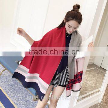 Winter ImitatiOn Cashmere Shawl Fashion Star With The Scarves Long Thermal Print Women Muffler Women Neckerchief photo-3