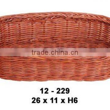 Oval rattan basket