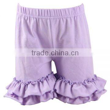 2017 Solid Color Ruffle Bottoms Cotton Girls Boutique Clothing Kids Ruffle Shorts photo-2