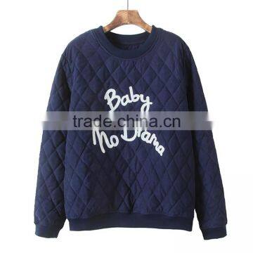 Unisex Autumn/winter Korean Style Diamond-type Lattice Cotton/polyester Pullover Sweatshirts Campus Wear photo-3