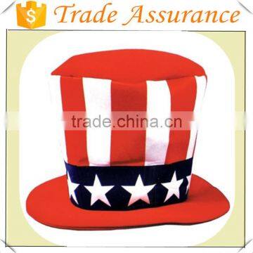 Wholessale 100% polyester animated embroidery fashionable flashing carnival party hat