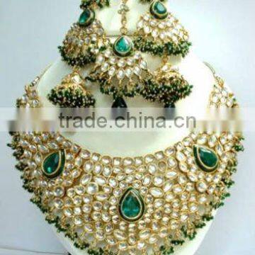Bib Statement Kundan Choker Set Jodha Style