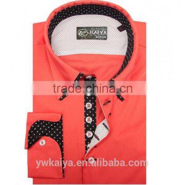 Summer latest shirt designs for men business cotton color shirts