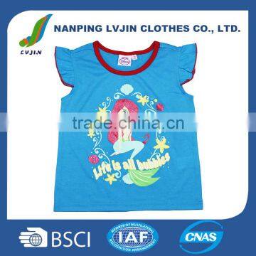 2016 summer newest style kids clothes short sleeve girl t shirt baby cartoon girls shirts Wholesale price