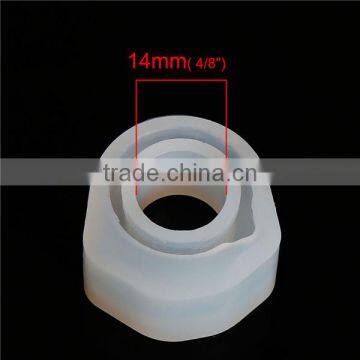 Wholesale Finger Ring White Faceted Silicone Resin Mold photo-3