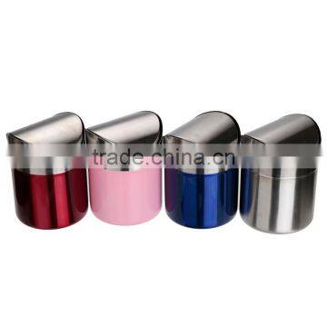Hot Sale Top Quality Stainless Steel Trash Bin 1.5L Mini Car DustBin Swing Lid Kitchen Worktop Waste Rubbish Trash Can 4 Colors photo-5