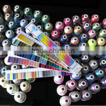 120 Colors Polyester Embroidery Thread 1000M/Spool photo-2