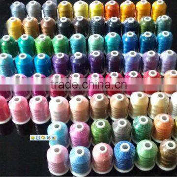 multicolor polyester spun sewing threads