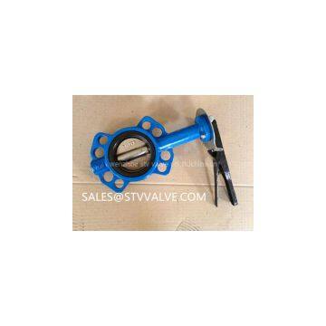 ductile iron wafer butterfly valve