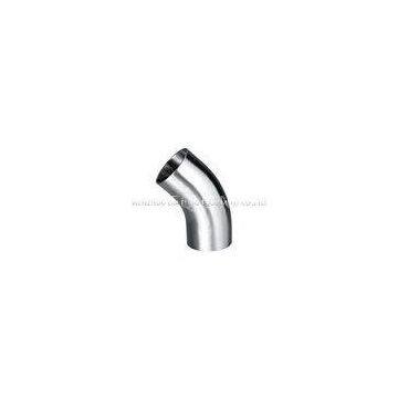 Hygienic Stainless Steel 45 Degree Bends Sanitary Elbow with Straight Ends