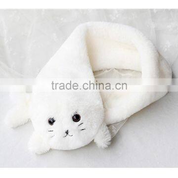 Kids toy Kawaii Chibi Seal Plush Scarf