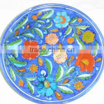 Handmade Blue Pottery Dinnerware , Blue Pottery Kitchen Articles