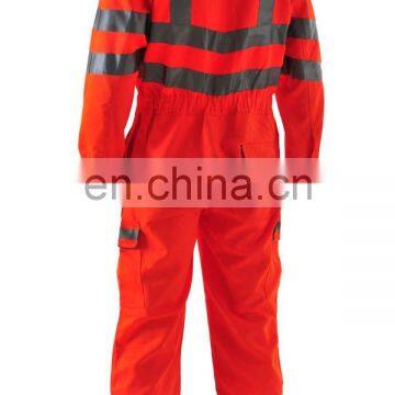 Coal Mine Workers Reflective Fire Retardant Working Cotton Blue Overalls