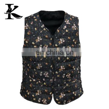 Sleeveless Down Vest Filled Jacket For Women