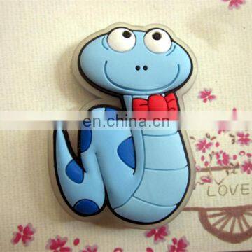 Custom soft PVC 3D or 2D animal snake fridge magnets