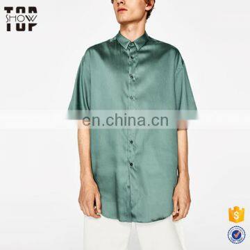 2017 new design shirts casual with button-up oversize man shirt