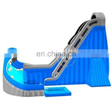 inflatable 78ft slide with pool Extreme Revolving Surf Water Slide for sales