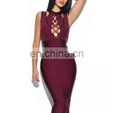 Below Knee Longuette Mermaid Fashion Women Clothes Hot Girl Sexy Club Dress photo-5