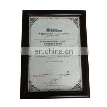 Supplier Assuessment Certificate