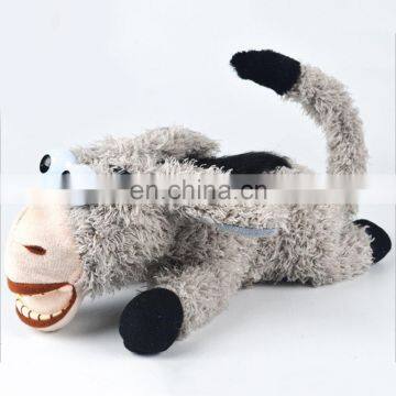 Electronic Pet Rolling donkey Kids Toys Intelligent Voice Control Laugh Plush Donkey Toys Roll Wallow Funny Donkey Joke Toy