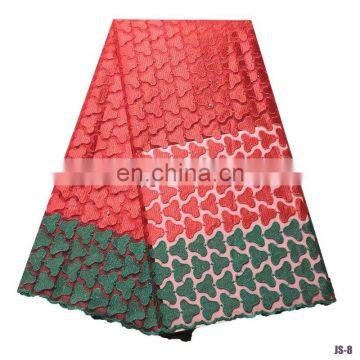 Fast shipping top design french net lace fabric, african hand cut french lace fabric with pearl l170901004