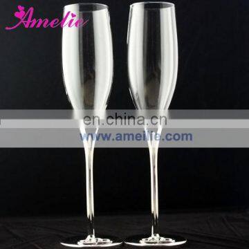 A8123 New Design Glass Unique Champagne Flutes