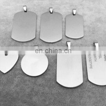 Wholesale custom stainless steel metal dog tag pet tag for animal