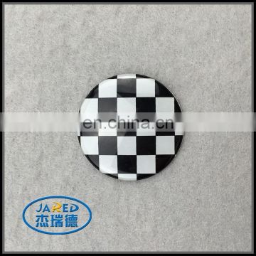 round car label metal badge for car