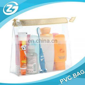 Transparent PVC Makeup Bags with Zipper PVC Plastic Toiletry Bag