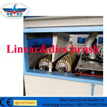 wood brush polish sanding machine for MDF cabinet door 1300mm width wood sander brush machine for primer painting